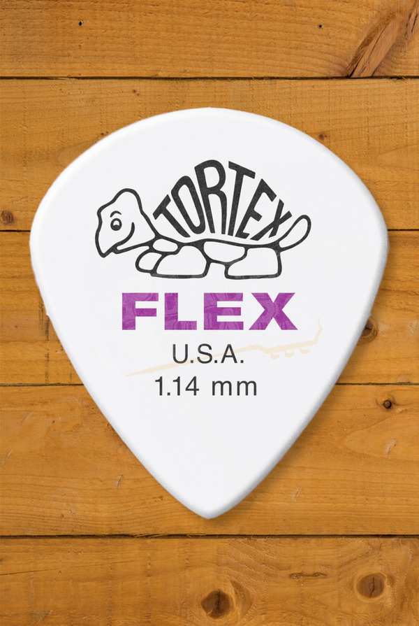 Dunlop 468-114 | Tortex Flex Jazz III Pick - 1.14mm - 12 Pack