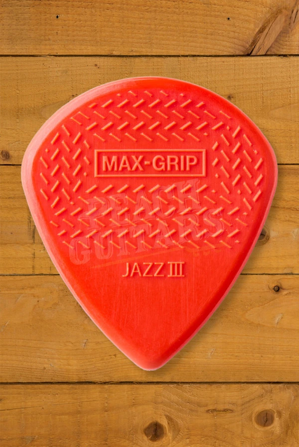 Dunlop Max-Grip Jazz III Nylon Pick - 1.38mm - 6-Pack