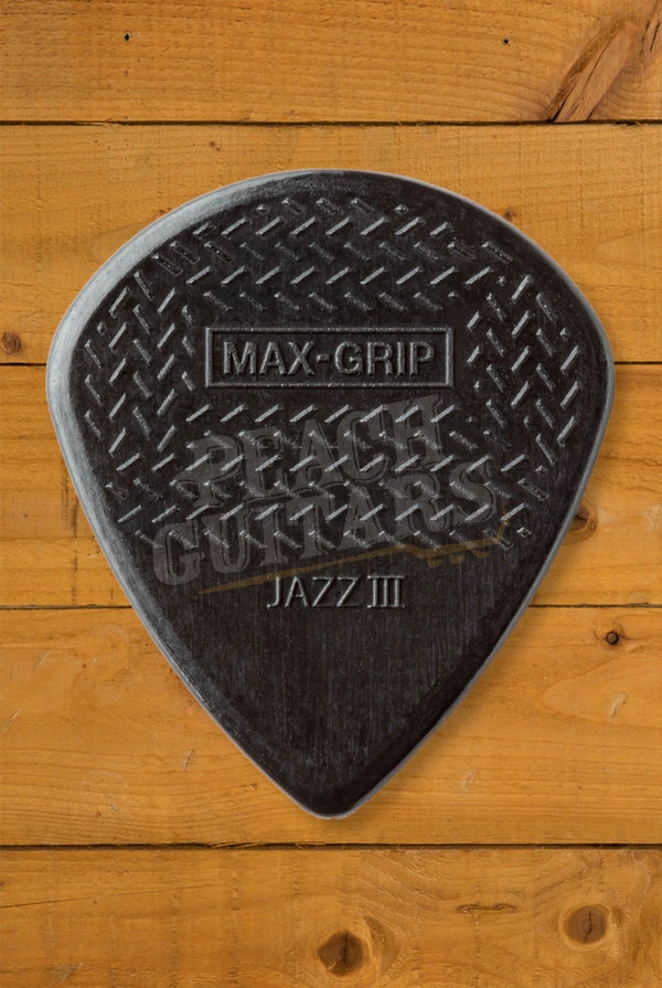 Dunlop Max-Grip Jazz III Stiffo Pick - 1.38mm - 6-Pack