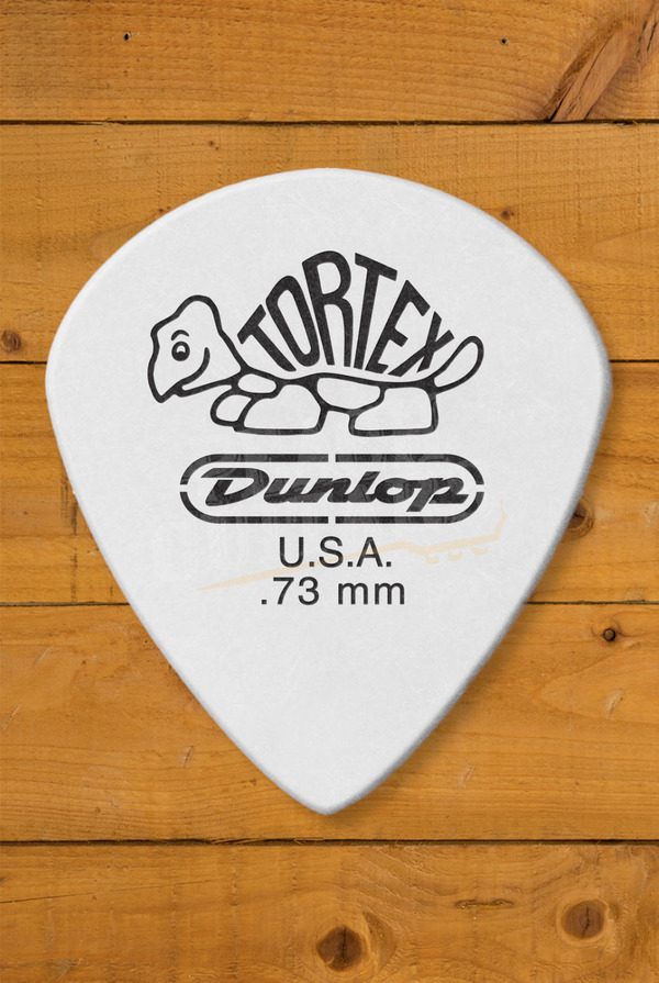 Dunlop 478-073 | Tortex White Jazz III Pick - .73mm - 12 Pack