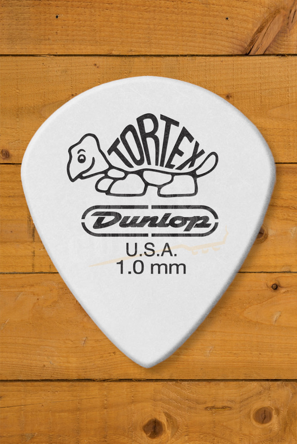 Dunlop 478-100 | Tortex White Jazz III Pick - 1.00mm - 12 Pack