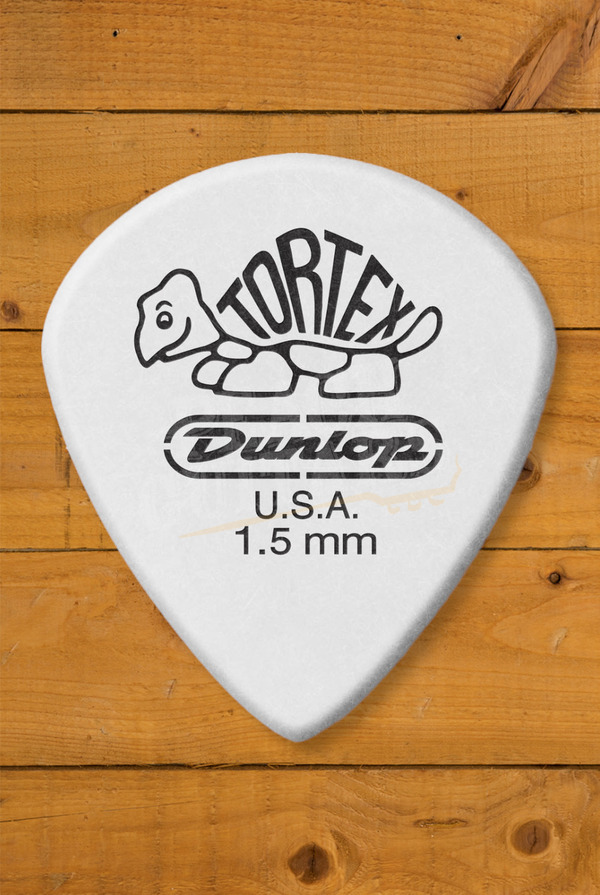 Dunlop 478-150 | Tortex White Jazz III Pick - 1.50mm - 12 Pack