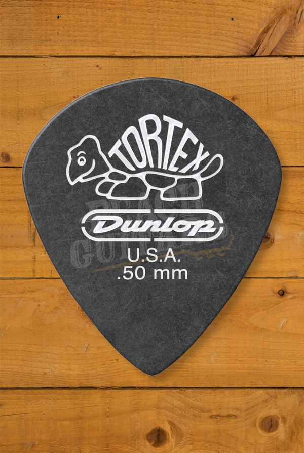 Dunlop 482-050 | Tortex Pitch Black Jazz III Pick - .50mm - 12 Pack