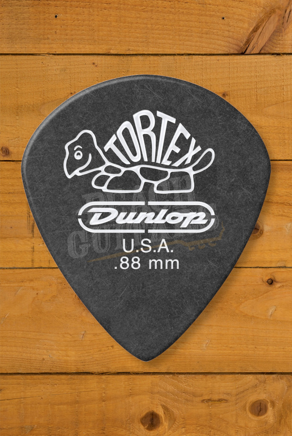 Dunlop 482-088 | Tortex Pitch Black Jazz III Pick - .88mm - 12 Pack