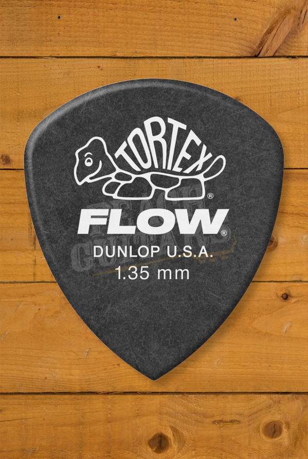 Dunlop 558-135 | Tortex Flow Pick - 1.35mm - 12 Pack