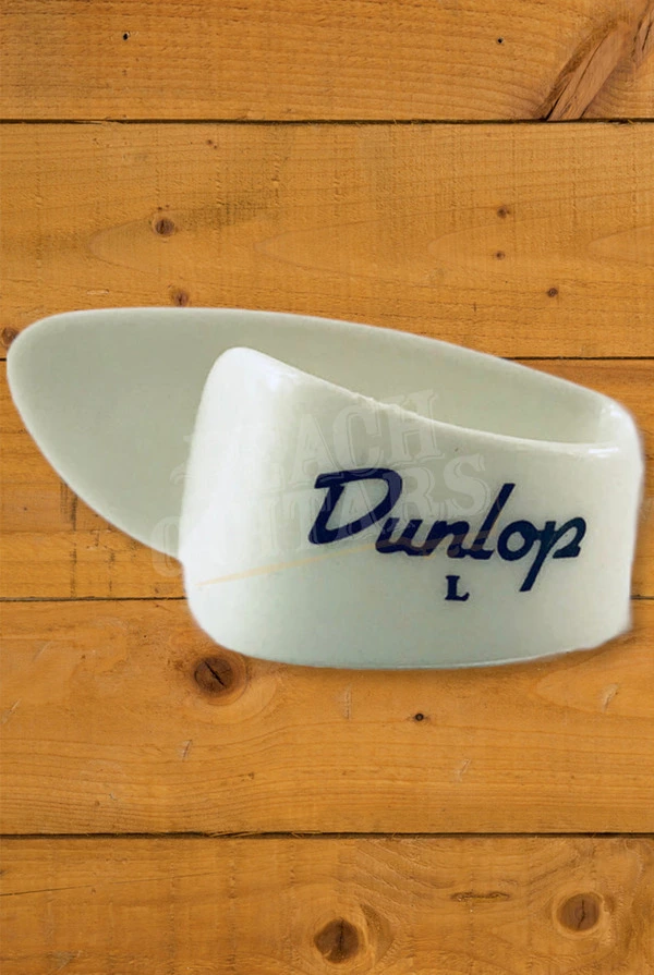 Dunlop White Thumbpicks - Large - 4-Pack