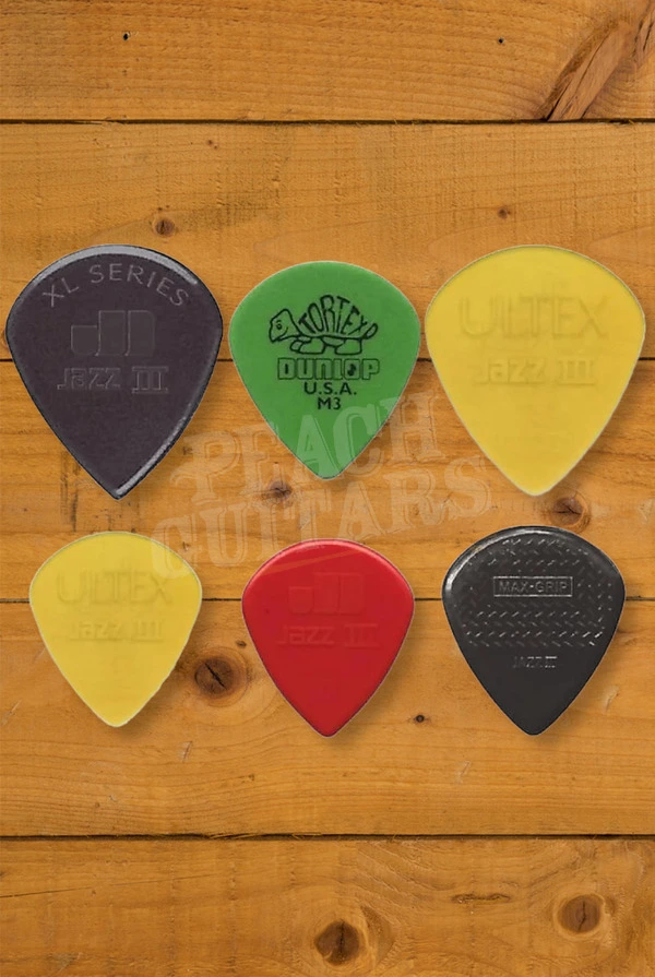Dunlop Jazz III Variety Pack - Mixed Gauges - 6-Pack