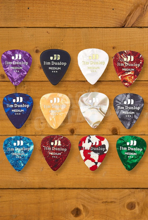 Dunlop Celluloid Pick Variety Pack - Medium - 12-Pack