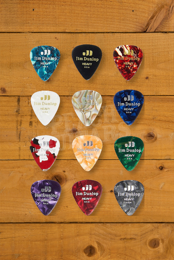 Dunlop PVP107 | Celluloid Pick Variety Pack - Heavy - 12 Pack