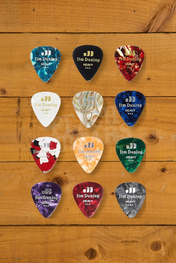 Dunlop Celluloid Pick Variety Pack - Heavy - 12-Pack
