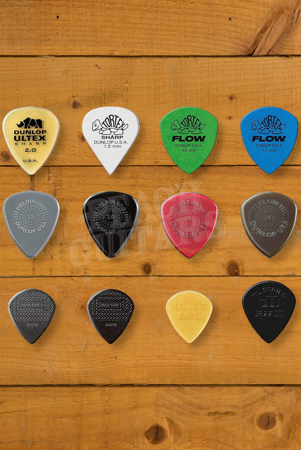 Dunlop PVP118 | Shred Pick Variety Pack - Mixed Gauges - 12 Pack