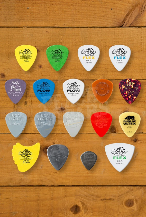 Dunlop Recording Pick Variety Pack - Mixed Gauges - 18-Pack