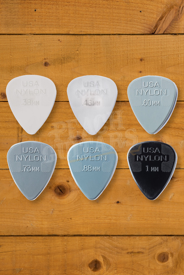 Dunlop Nylon Pick Variety Pack | Mixed Gauges - 12-Pack