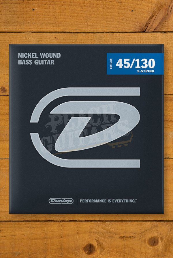 Dunlop DBN45130 | Nickel Wound Bass Strings 45-130 - 5-String Set