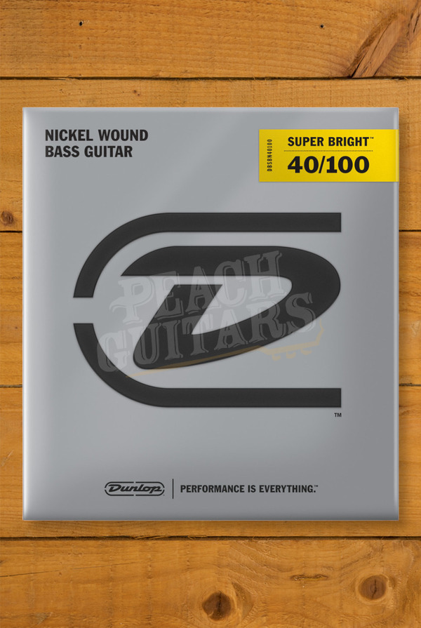 Dunlop DBSBN40100 | Super Bright Nickel Wound Bass Strings 40-100