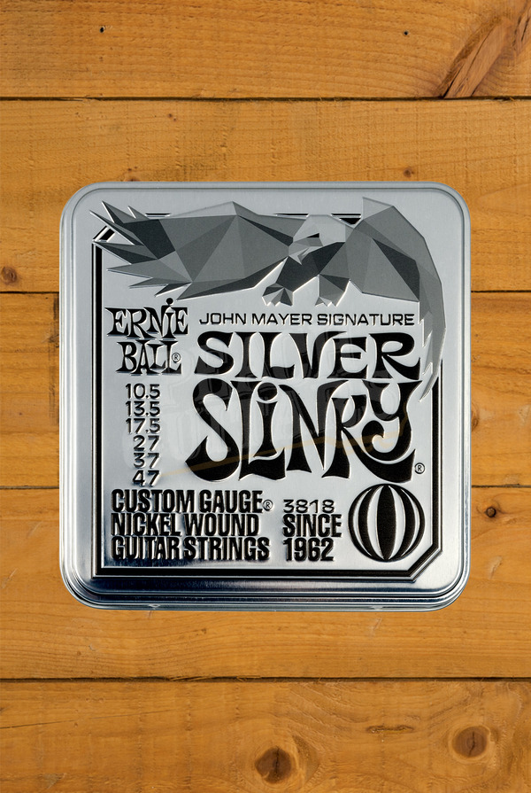 Ernie Ball Silver Slinky John Mayer Electric Guitar Strings | 10.5-47 - 3 Pack