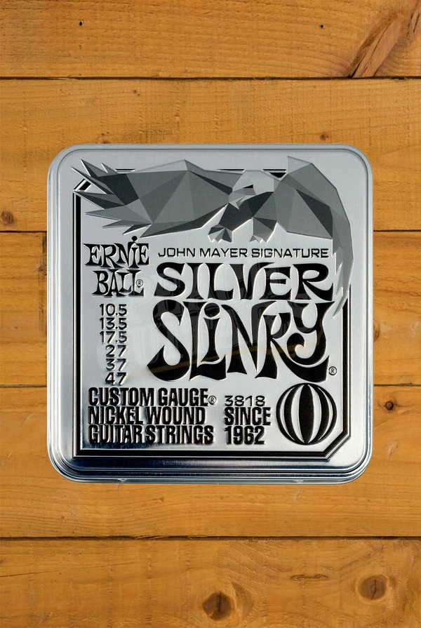 Ernie Ball Silver Slinky John Mayer Electric Guitar Strings - 10.5-47 - 3-Pack