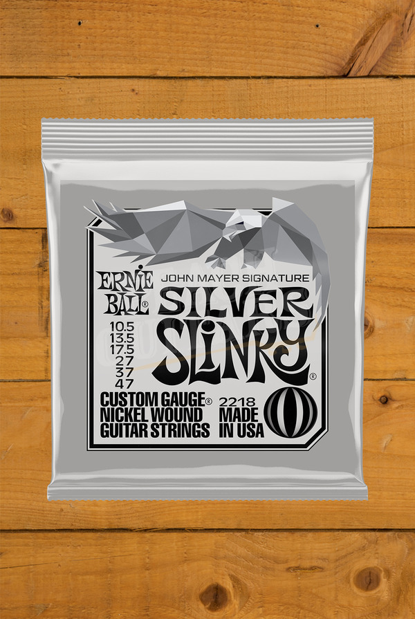 Ernie Ball Silver Slinky John Mayer Electric Guitar Strings | 10.5-47