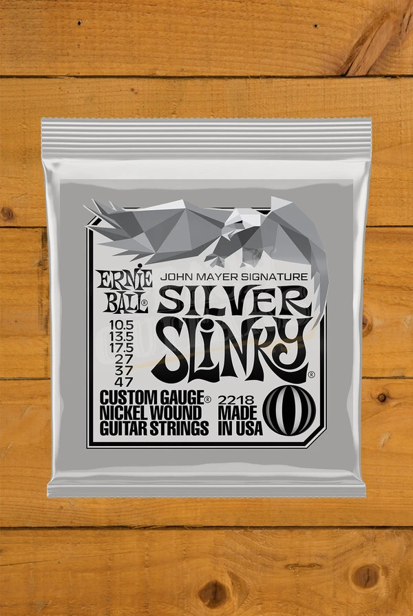 Ernie Ball Silver Slinky John Mayer Electric Guitar Strings - 10.5-47