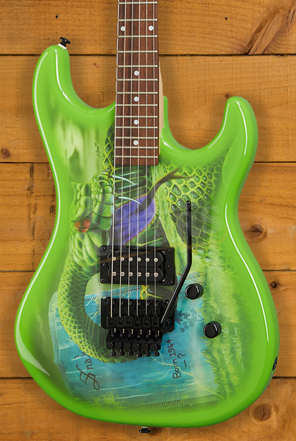 Kramer Snake Sabo Baretta Green Peach Guitars