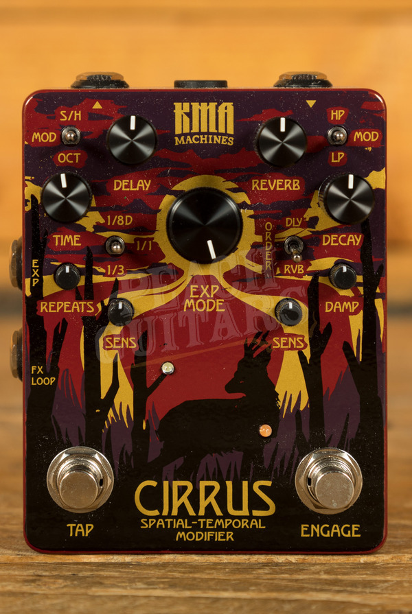 KMA Cirrus Delay and Reverb Pedal with Tap Tempo and Modulation