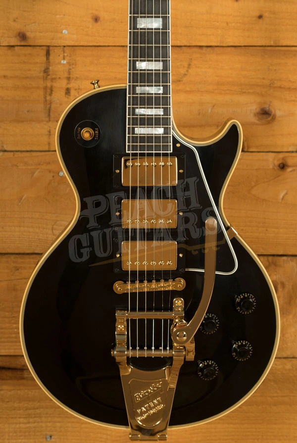 Gibson Custom 1957 Les Paul Custom Reissue 3-Pickup Bigsby | Ebony - VOS