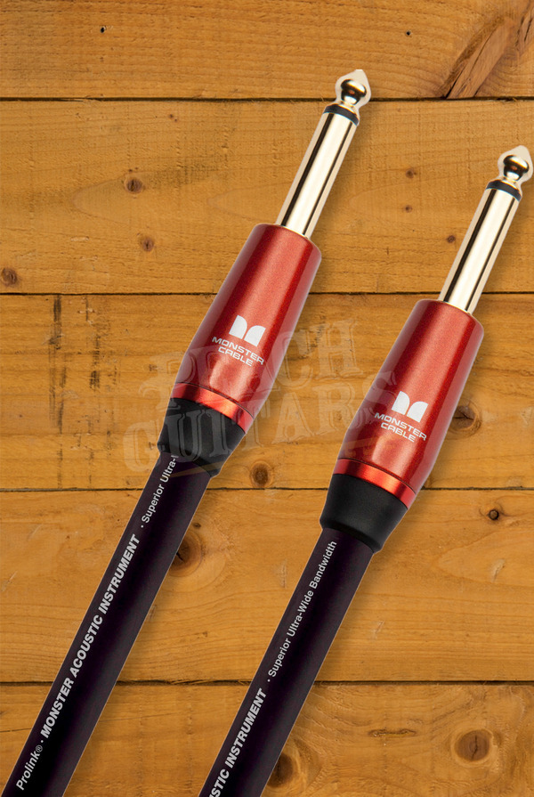 Monster Prolink Acoustic Guitar Cable | Straight To Straight - 12 ft