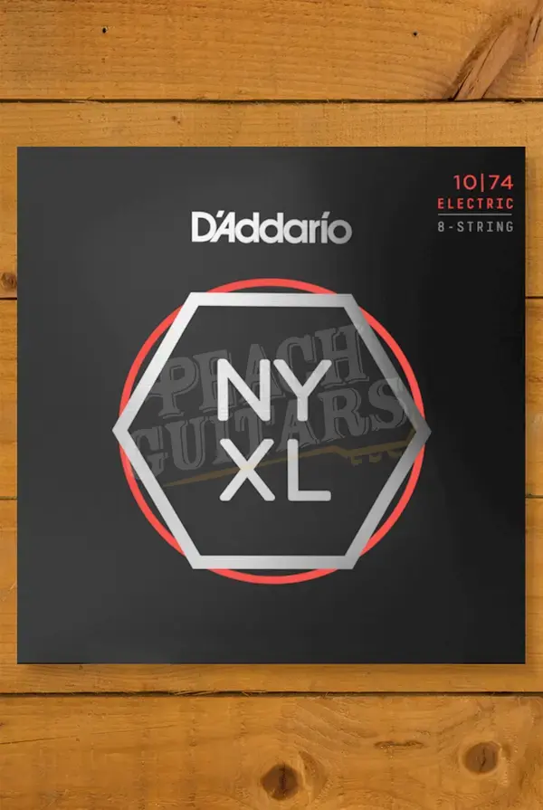 D'Addario NYXL1074 Nickel Wound 8-String Electric Guitar Strings - 10-74