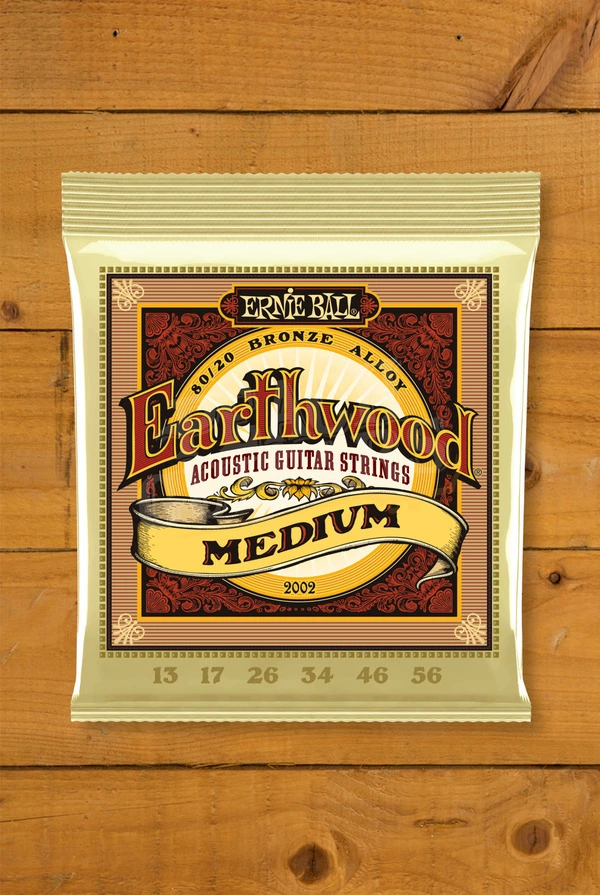 Ernie Ball Earthwood 80/20 Bronze Acoustic Guitar Strings - 13-56