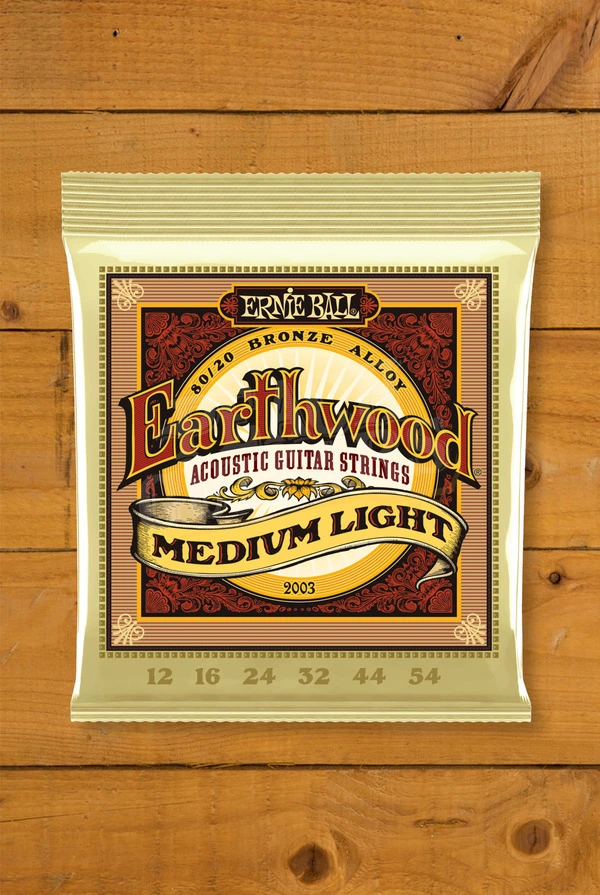 Ernie Ball Earthwood 80/20 Bronze Acoustic Guitar Strings - 12-54