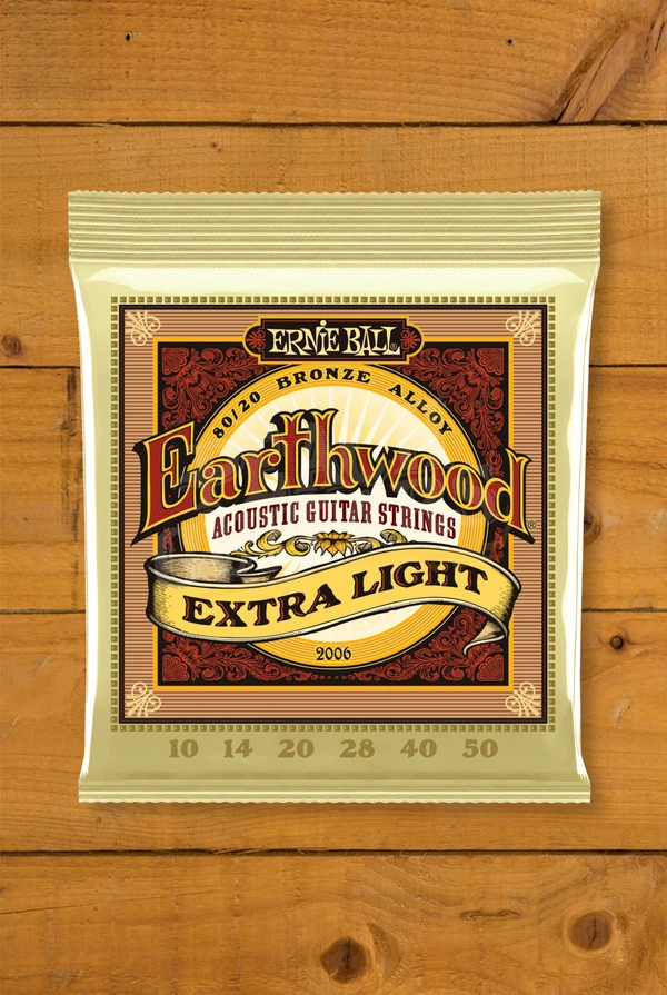 Ernie Ball Earthwood 80/20 Bronze Acoustic Guitar Strings - 10-50