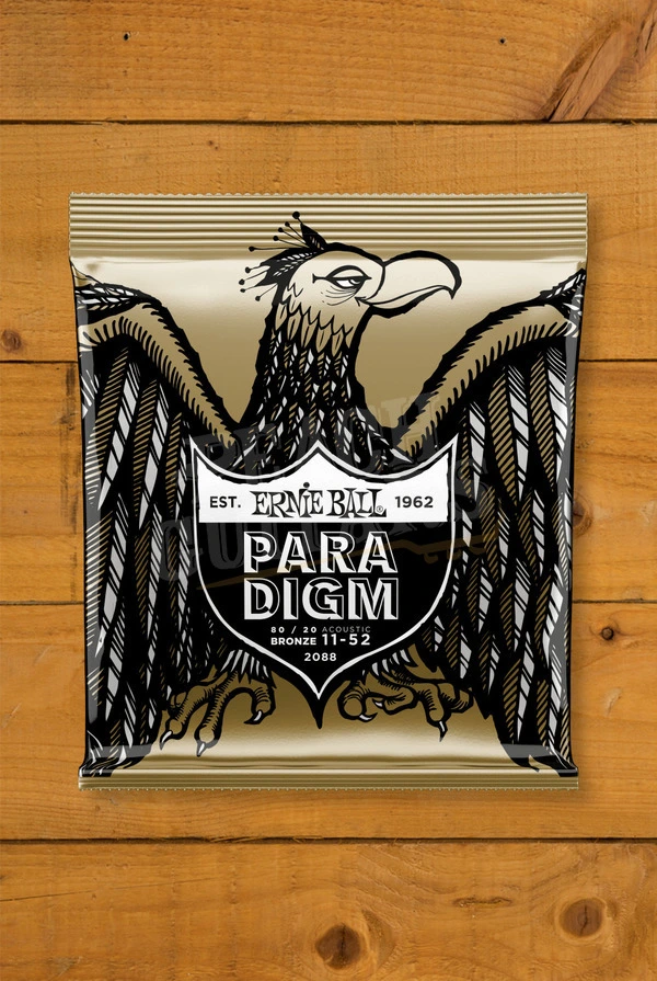 Ernie Ball Paradigm 80/20 Bronze Acoustic Guitar Strings - 11-52
