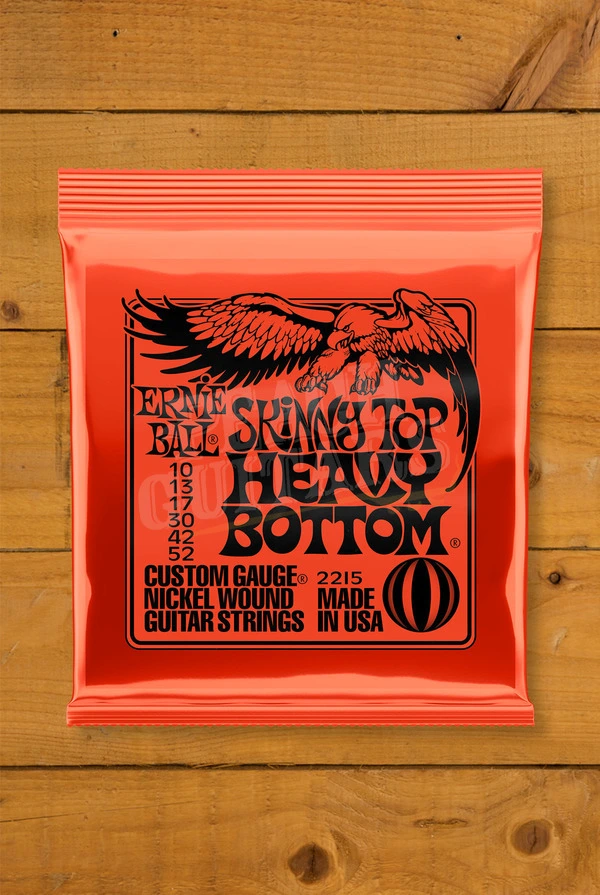 Ernie Ball Skinny Top Heavy Bottom Slinky Nickel Wound Electric Guitar Strings - 10-52