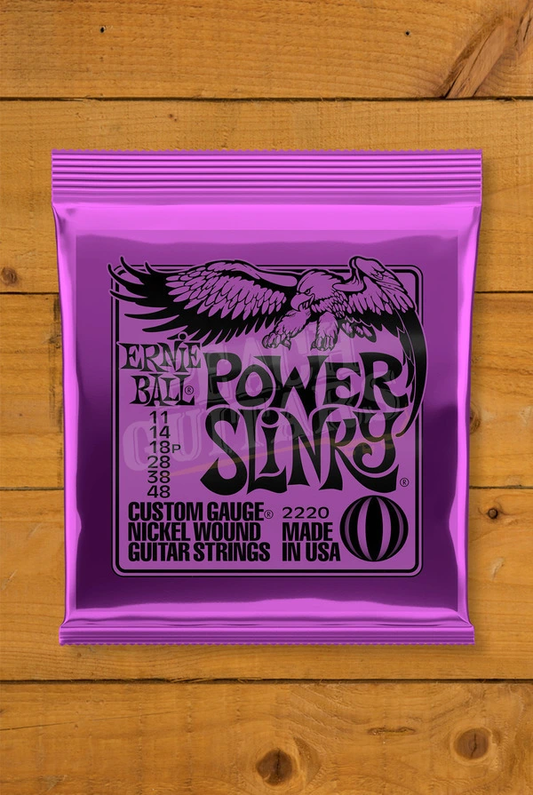 Ernie Ball Power Slinky Nickel Wound Electric Guitar Strings - 11-48