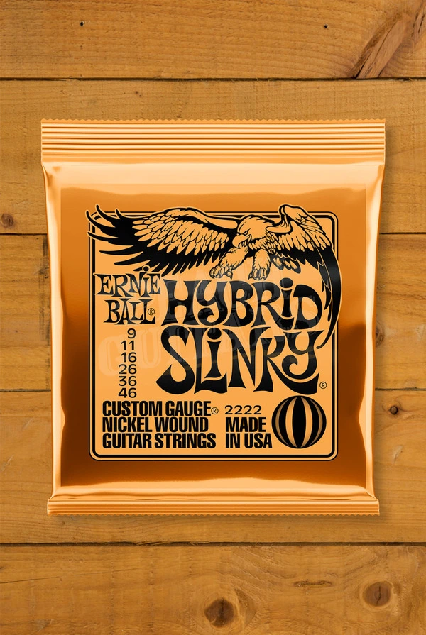 Ernie Ball Hybrid Slinky Nickel Wound Electric Guitar Strings - 9-46