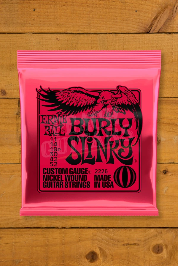 Ernie Ball Burly Slinky Nickel Wound Electric Guitar Strings - 11-52
