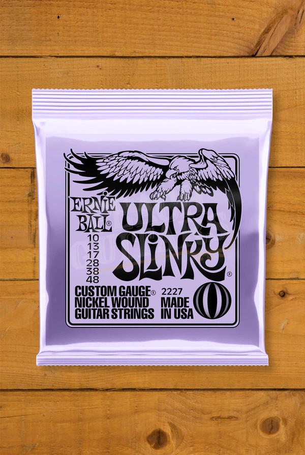 Ernie Ball Ultra Slinky Nickel Wound Electric Guitar Strings - 10-48