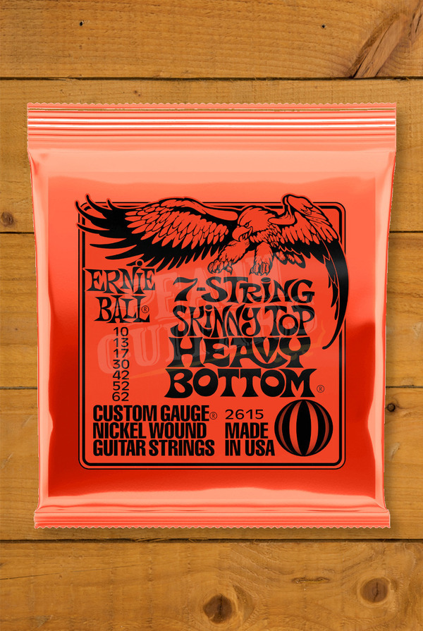 Ernie Ball Electric Strings | 7-String Skinny Top Heavy Bottom Slinky 10-62