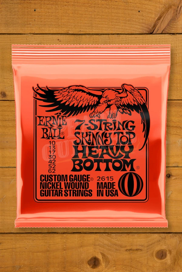 Ernie Ball Skinny Top Heavy Bottom Slinky Nickel Wound 7-String Electric Guitar Strings - 10-62