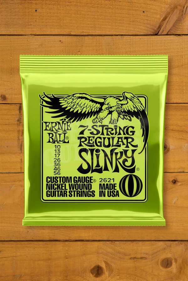 Ernie Ball Regular Slinky Nickel Wound 7-String Electric Guitar Strings - 10-56
