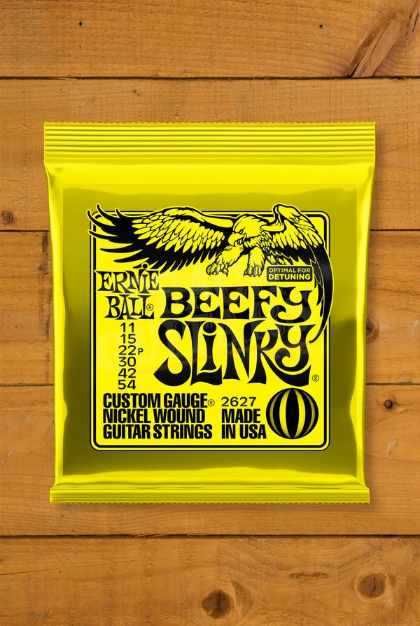 Ernie Ball Beefy Slinky Nickel Wound Electric Guitar Strings - 11-54