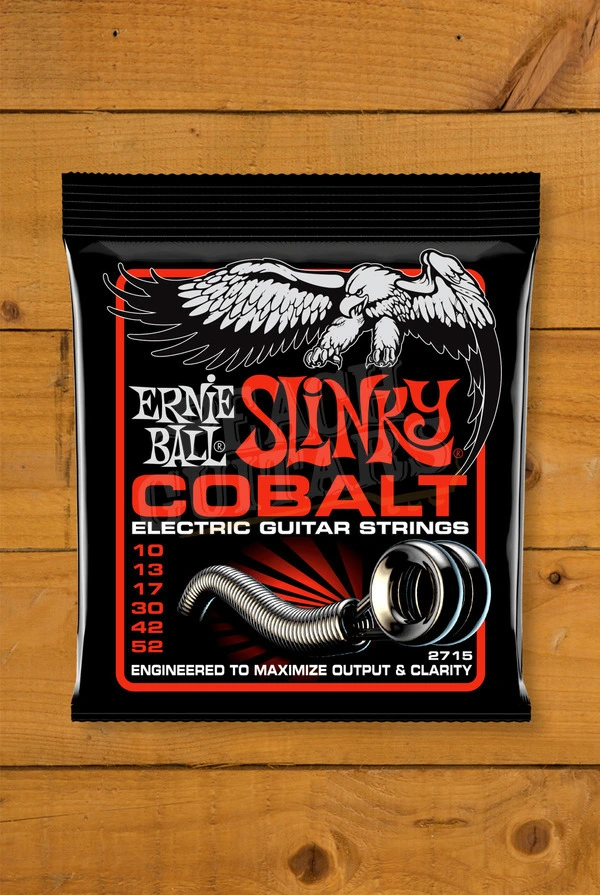 Ernie Ball Cobalt Skinny Top Heavy Bottom Slinky Electric Guitar Strings - 10-52