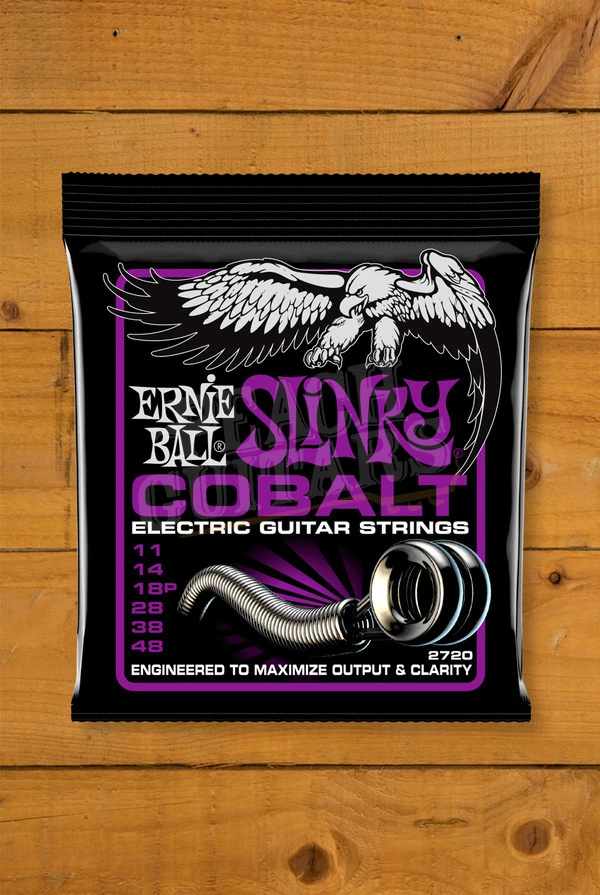 Ernie Ball Cobalt Power Slinky Electric Guitar Strings - 11-48