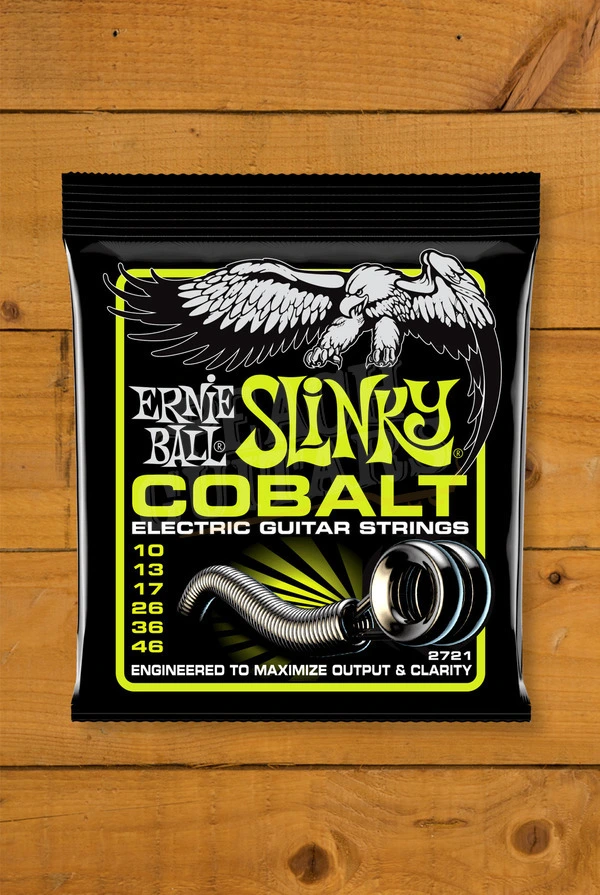 Ernie Ball Cobalt Regular Slinky Electric Guitar Strings - 10-46
