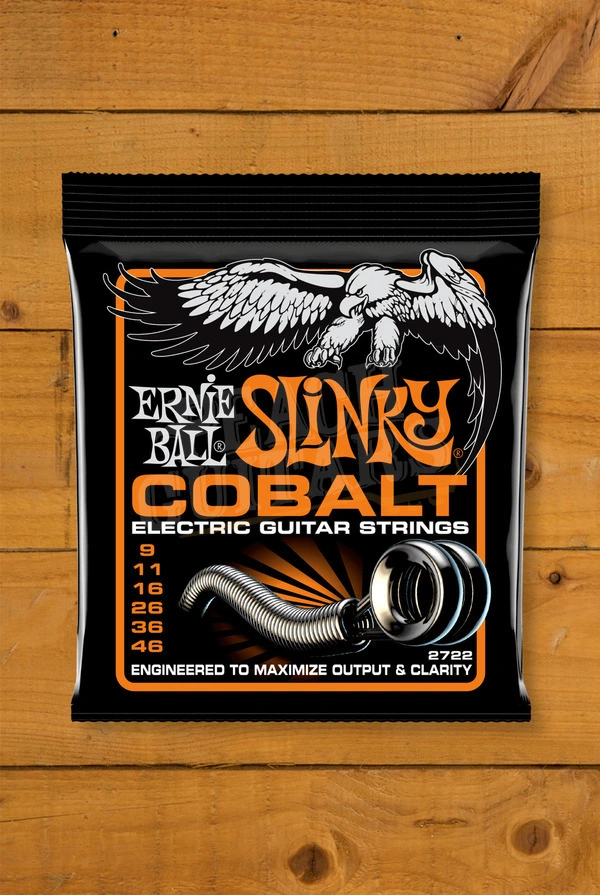 Ernie Ball Cobalt Hybrid Slinky Electric Guitar Strings - 9-46