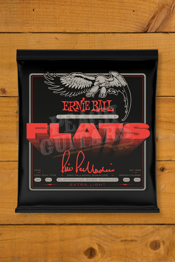 Ernie Ball Smoothie Flats Pino Palladino Signature Flatwound Bass Strings - Extra Light 38-98