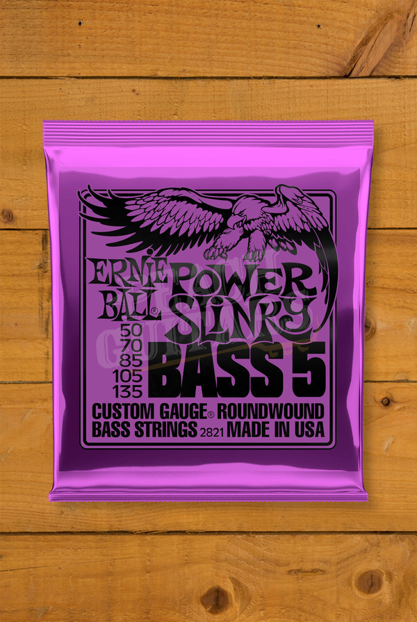 Ernie Ball Bass Strings | 5-String Power Slinky Bass 5 45-130