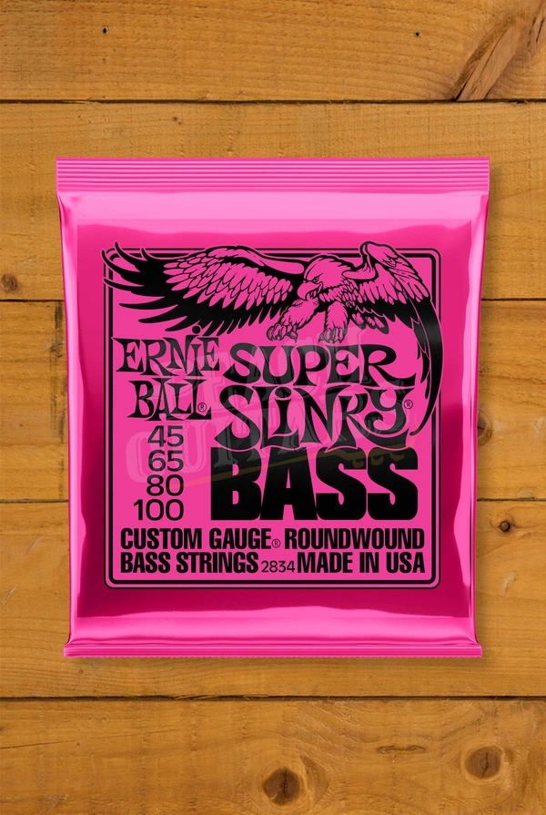Ernie Ball Super Slinky Nickel Wound Bass Strings - Long Scale 45-100