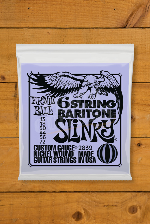 Ernie Ball Electric Strings | 6-String Baritone Slinky 13-72