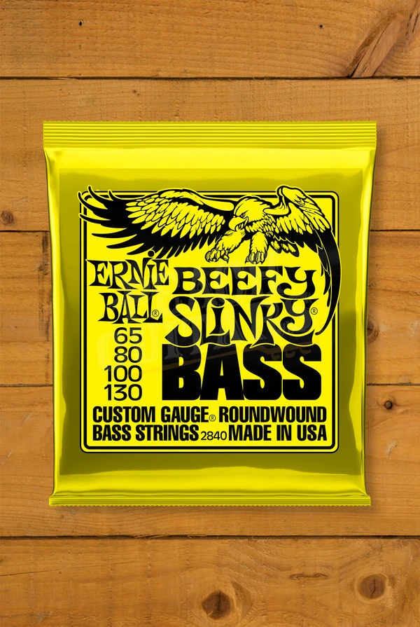 Ernie Ball Beefy Slinky Nickel Wound Bass Strings - Long Scale 65-130